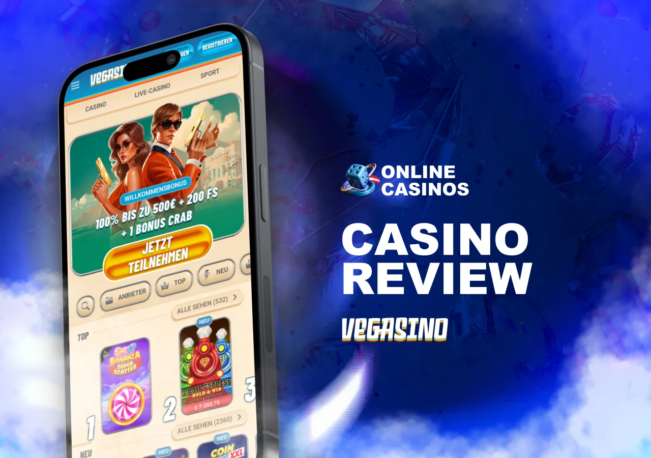 Detaillierte Bewertung von Vegasino Casino mit Fokus auf Spiele, Funktionen und Nutzererlebnis